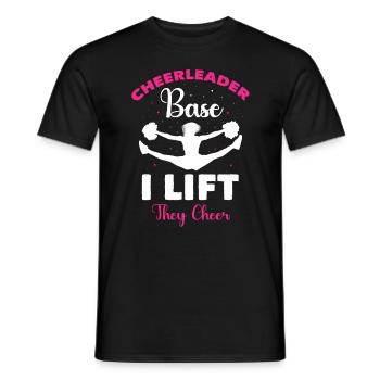 Cheerleader Cheerleading - Men's T-Shirt - black - Front - AI Model Male 178 light (178cm)