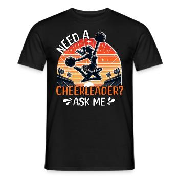 Cheerleader - Men's T-Shirt - black - Front - AI Model Male 178 light (178cm)