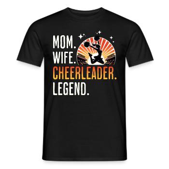 Cheerleader Cheerleading - Men's T-Shirt - black - Front - AI Model Male 178 light (178cm)