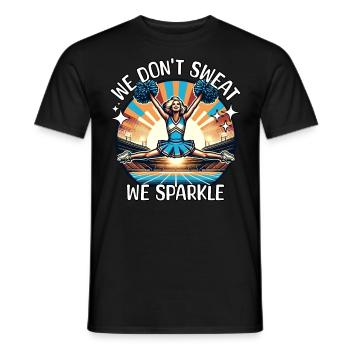 Cheerleader Cheerleading - Men's T-Shirt - black - Front - AI Model Male 178 light (178cm)