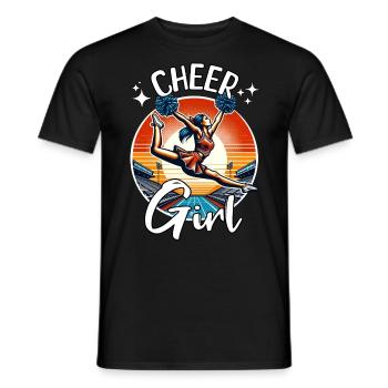 Cheerleader Girls - Men's T-Shirt - black - Front - AI Model Male 178 light (178cm)