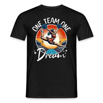 Cheerleader Saying - Men's T-Shirt - black - Front - AI Model Male 178 light (178cm)