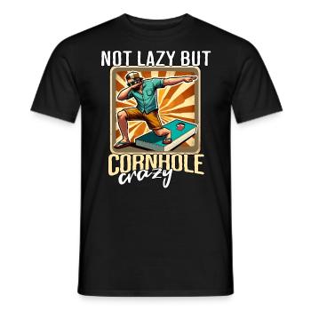 Cornhole Beanbag Sacklock - Men's T-Shirt - black - Front - AI Model Male 178 light (178cm)