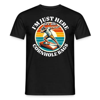 Cornhole - Men's T-Shirt - black - Front - AI Model Male 178 light (178cm)