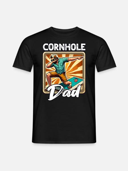 Cornhole Dad - Men's T-Shirt - black