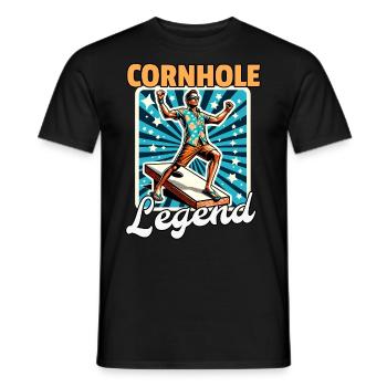 Cornhole Sacklock - Men's T-Shirt - black - Front - AI Model Male 178 light (178cm)