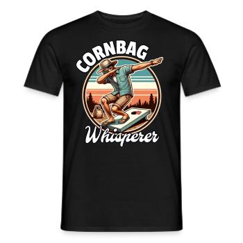Cornhole Cornbag - Men's T-Shirt - black - Front - AI Model Male 178 light (178cm)