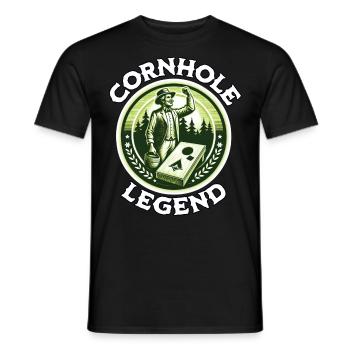 Cornhole Beanbag Blind Hole - Men's T-Shirt - black - Front - AI Model Male 178 light (178cm)