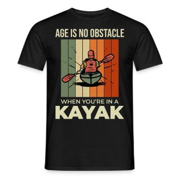 kayaking Gradma Kayak Canoe Kayaker Funny - Men's T-Shirt - black - Front - AI Model Male 178 light (178cm)