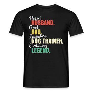 Dog Trainer Dad - Men's T-Shirt - black - Front - AI Model Male 178 light (178cm)