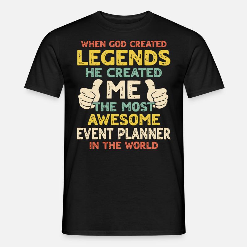 Event Planer - Männer T-Shirt - Schwarz