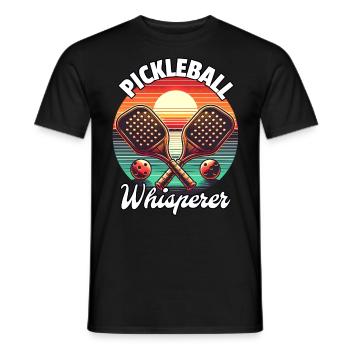 Chuchoteur de pickleball - T-shirt homme - noir - Devant - AI Model Male 178 light (178cm)