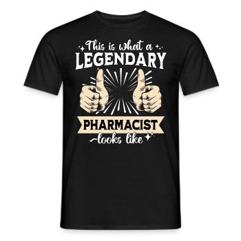 Legendärer Pharmazeut - Männer T-Shirt - Schwarz - Vorne - AI Model Male 178 light (178cm)