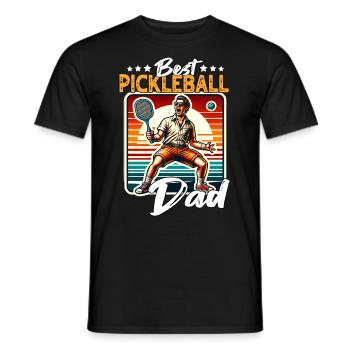 Pickleball Papa - Männer T-Shirt - Schwarz - Vorne - AI Model Male 178 light (178cm)