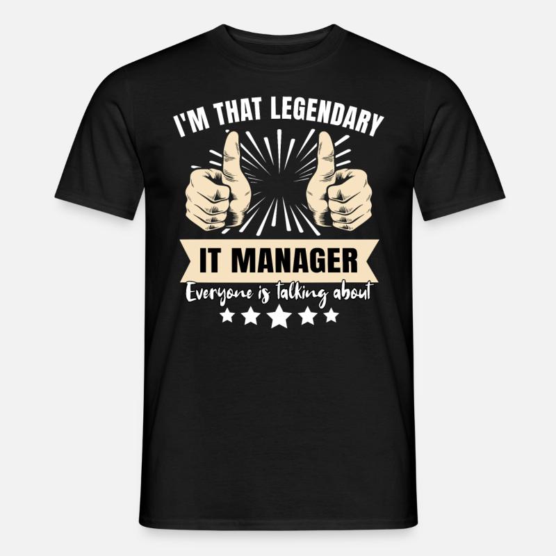 Legendary IT Manager - Men’s T-shirt - black