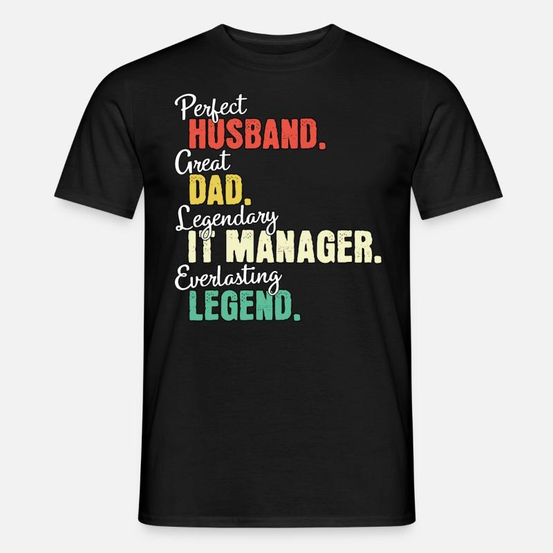 IT Manager Dad - Men's T-shirt - black