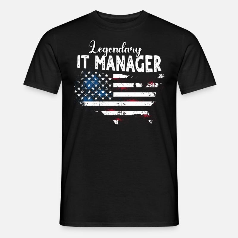IT Manager - Männer T-Shirt - Schwarz