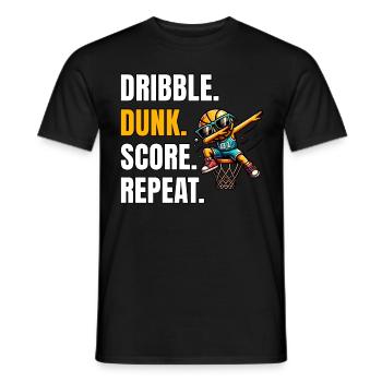 Dictons de basket-ball - T-shirt homme - noir - Devant - AI Model Male 178 light (178cm)