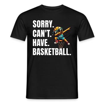 Drôle de dicton de basket-ball - T-shirt homme - noir - Devant - AI Model Male 178 light (178cm)