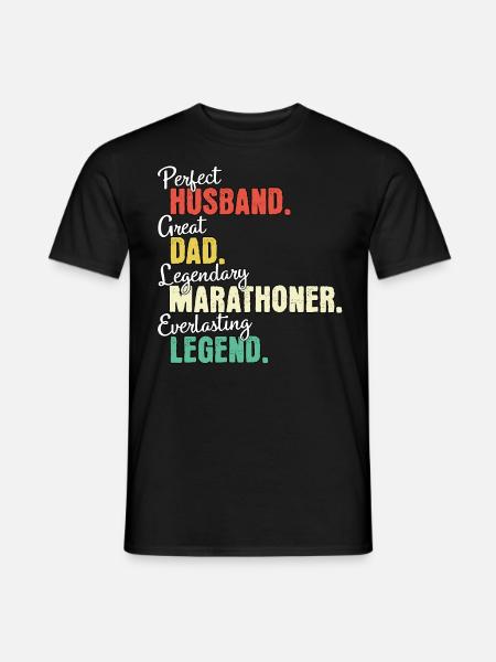 Marathon Runner Dad - Men's T-Shirt - black