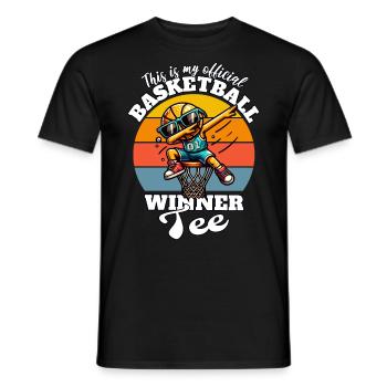 Basketball Spieler - Männer T-Shirt - Schwarz - Vorne - AI Model Male 178 light (178cm)