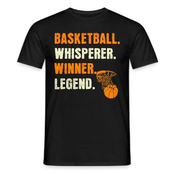 Basketball Whisperer Basketball Legend - Men's T-Shirt - black - Front - AI Model Male 178 light (178cm)