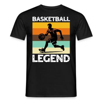 Basketball Legend - Men's T-Shirt - black - Front - AI Model Male 178 light (178cm)