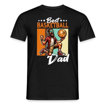 Basketball Dad - Men's T-Shirt - black - Front - AI Model Male 178 light (178cm)