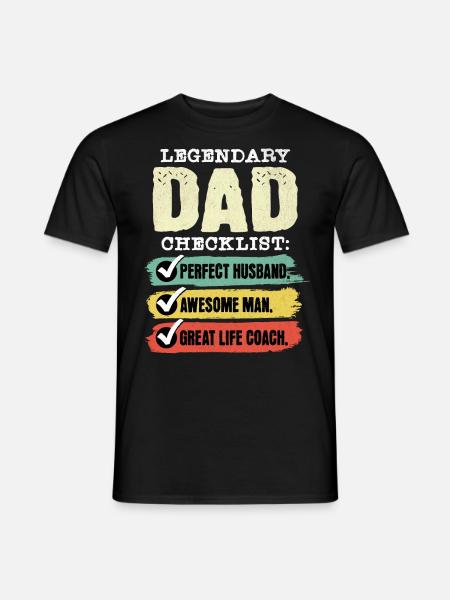 Dad Life Coach Father's Day - Men's T-Shirt - black