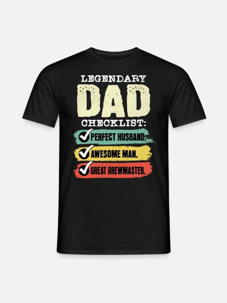 Dad Brewmaster Father's Day - Men's T-Shirt - black