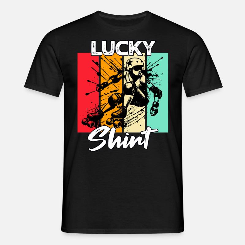 Roller Derby - Männer T-Shirt - Schwarz
