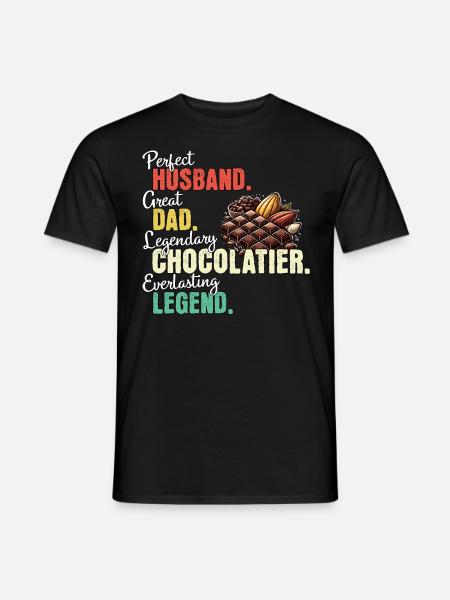 Chocolatier Dad - Men's T-Shirt - black