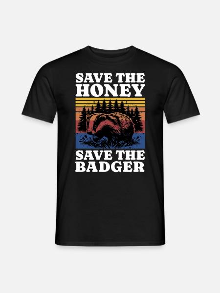 Save Honey Badger - Men's T-Shirt - black