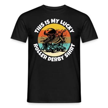 Roller Derby - Männer T-Shirt - Schwarz - Vorne - AI Model Male 178 light (178cm)