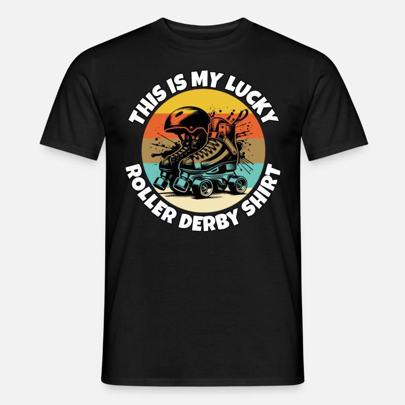 Roller Derby - Männer T-Shirt - Schwarz