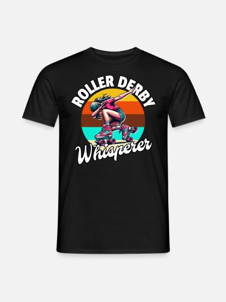 Roller Derby Whisperer - Männer T-Shirt - Schwarz