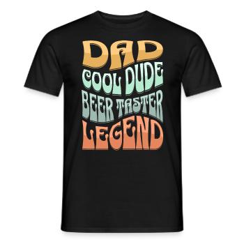 Dad Beer Tester - Men's T-Shirt - black - Front - AI Model Male 178 light (178cm)