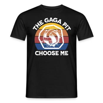 Lustiger Gaga Ball Spruch - Männer T-Shirt - Schwarz - Vorne - AI Model Male 178 light (178cm)