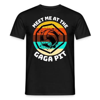 Lustiger Gaga Ball Spruch - Männer T-Shirt - Schwarz - Vorne - AI Model Male 178 light (178cm)