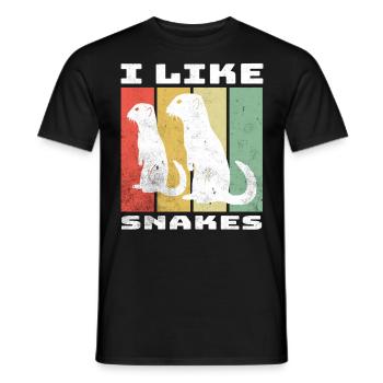 Dictons de suricate - T-shirt homme - noir - Devant - AI Model Male 178 light (178cm)