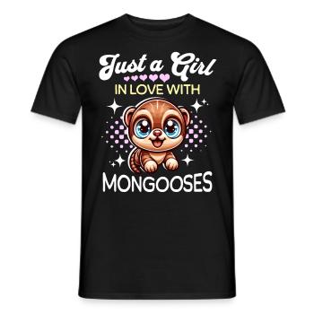 Mangusten Mädchen - Männer T-Shirt - Schwarz - Vorne - AI Model Male 178 light (178cm)