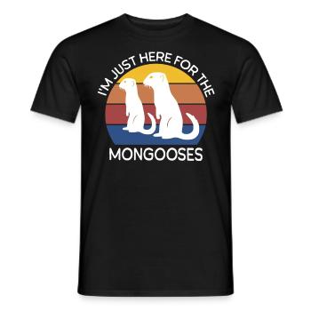Mangusten Sprüche - Männer T-Shirt - Schwarz - Vorne - AI Model Male 178 light (178cm)