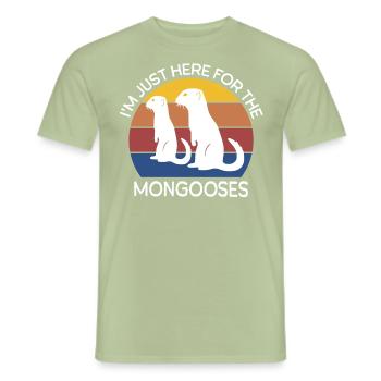 Dictons de mangouste - T-shirt homme - vert sauge - Devant - AI Model Male 178 light (178cm)
