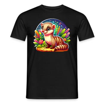 Mongooses - Men's T-Shirt - black - Front - AI Model Male 178 light (178cm)
