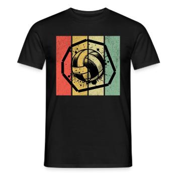 Gaga Ball Retro - Männer T-Shirt - Schwarz - Vorne - AI Model Male 178 light (178cm)
