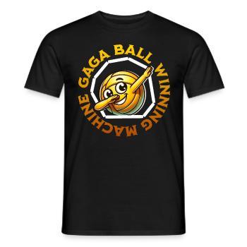 Gaga Ball Gewinner - Männer T-Shirt - Schwarz - Vorne - AI Model Male 178 light (178cm)