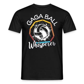 Gaga Ball Flüsterer - Männer T-Shirt - Schwarz - Vorne - AI Model Male 178 light (178cm)