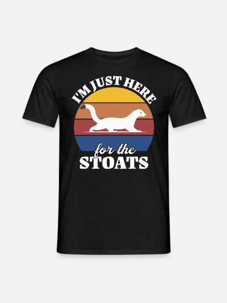 Funny Ermine Sayings - Men's T-Shirt - black