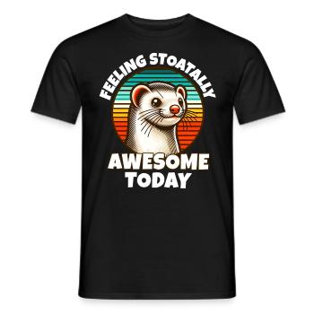 Ermine Sayings - Men's T-Shirt - black - Front - AI Model Male 178 light (178cm)