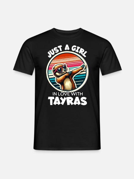 Mädchen Liebt Marder - Männer T-Shirt - Schwarz
